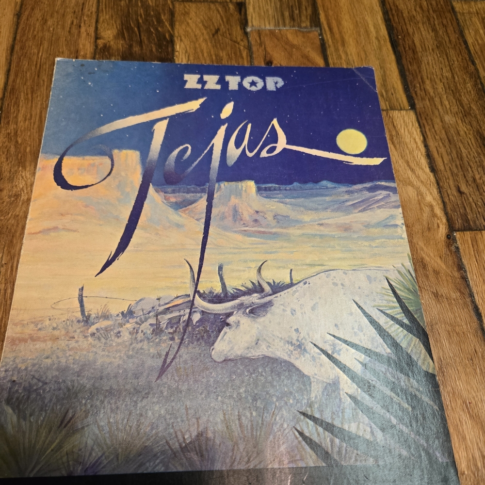 Zz Top Japan 1977 Tejas Music Sheet Music Book With Words Vintage Rock Play